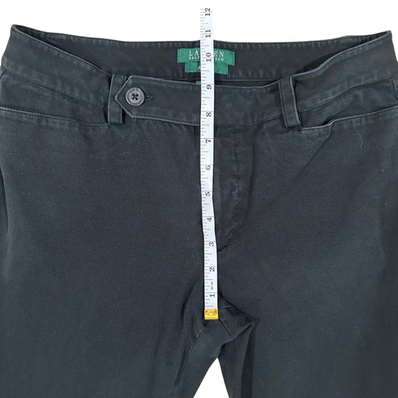 Lauren Ralph Lauren Adelle Black Straight Leg Pants Size 6 - Picture 5 of 9